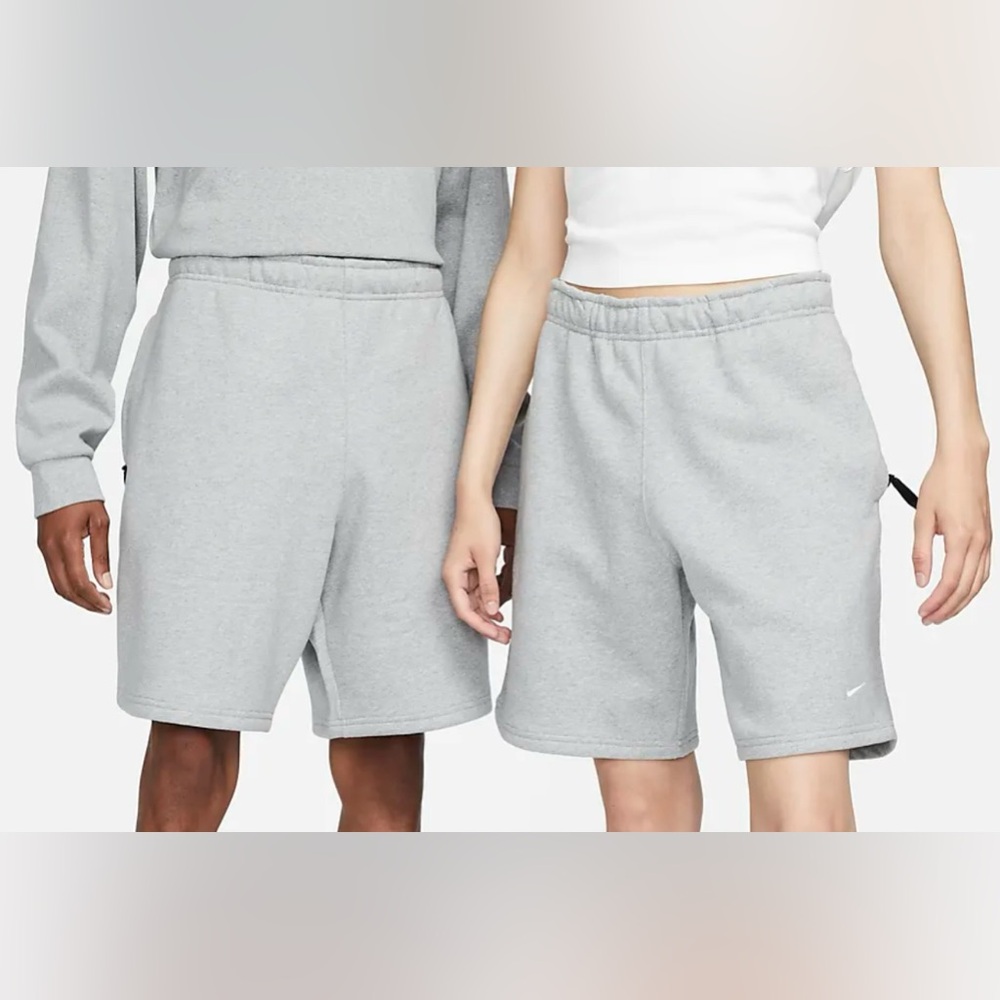NWT - NIKE Solo Swoosh Fleece Shorts - XL - Gray - Unisex